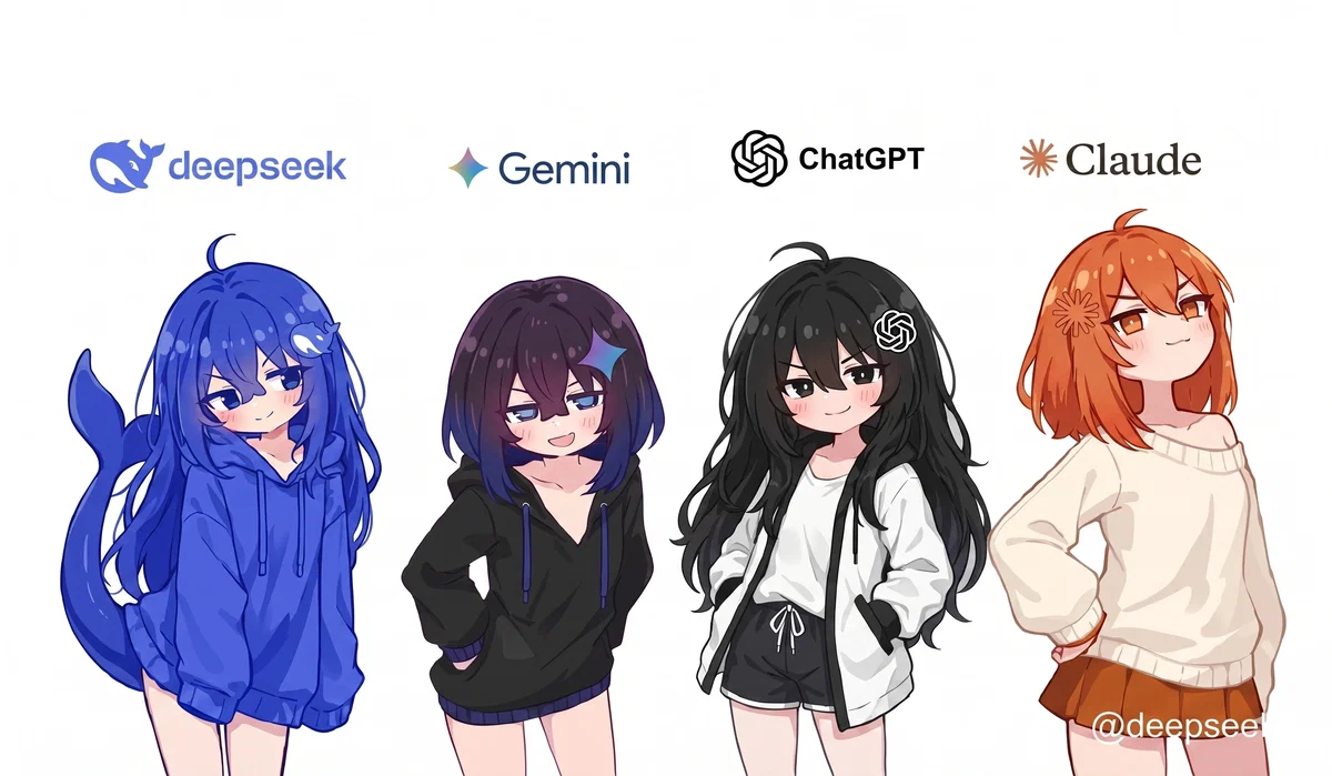 The 4 AI Sisters (ChatGPT, Claude, Gemini, DeepSeek)