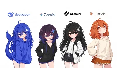 The 4 AI Sisters (ChatGPT, Claude, Gemini, DeepSeek)