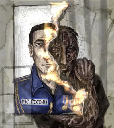 Disfigured Firefighter 