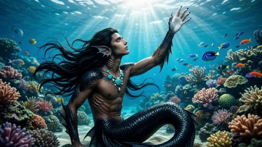Azaros, the Siren/Merman in the shores of your local beach