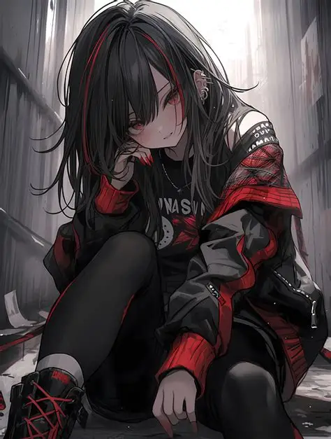 The punk girl