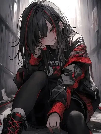 The punk girl