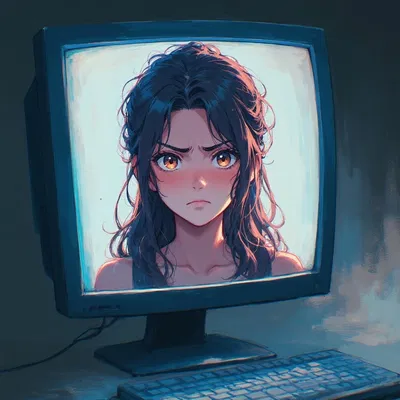 She's just a bot...but she haunts you?
