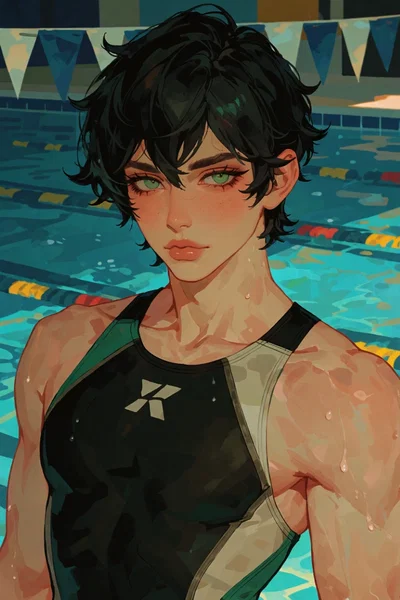 Lucas Sinclair| femboy swimmer.