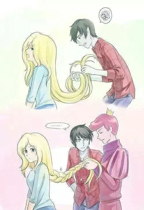 Marshall Lee and Prince Gumball