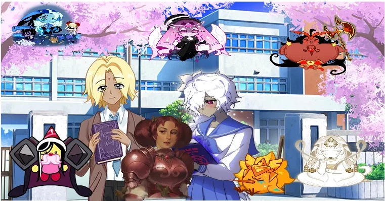 Human au (All beasts excluding Silent Salt, all ancients) Silverbell