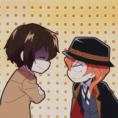 Chuuya Nakahara and Osamu Dazai