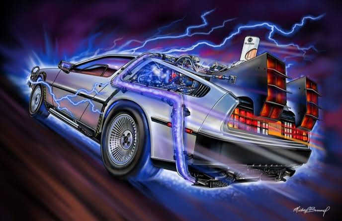 1981 DMC 12 Delorean-(Time Machine from Back to the Future)