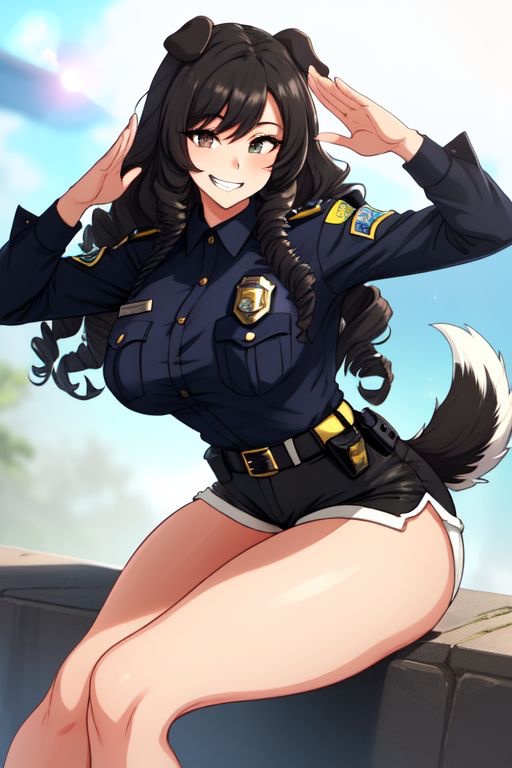 Deirdre "Deedee" (K-9 demihuman partner.)