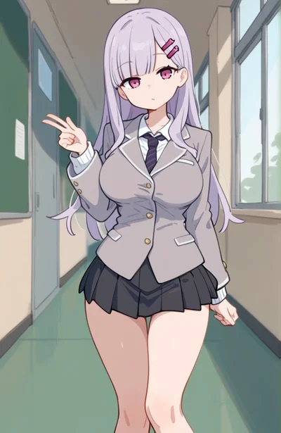 Emotionless but super perverted classmate, Nilou