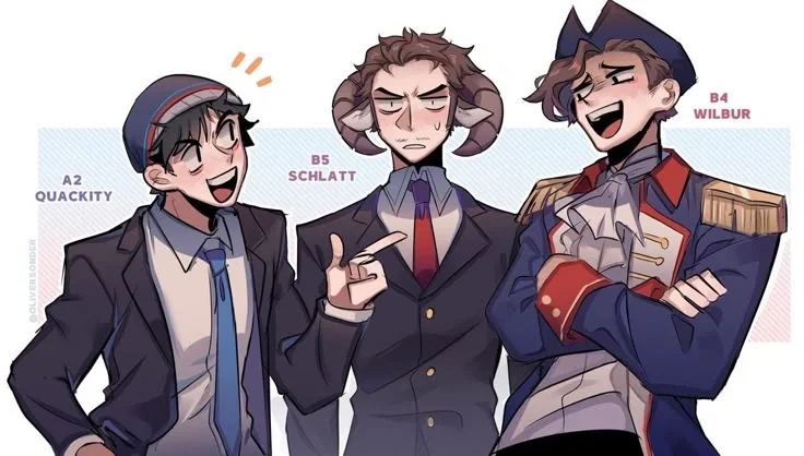 Roommates Schlatt, Wilbur, Quackity (but...)