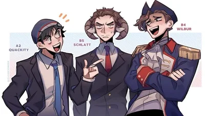 Roommates Schlatt, Wilbur, Quackity (but...)