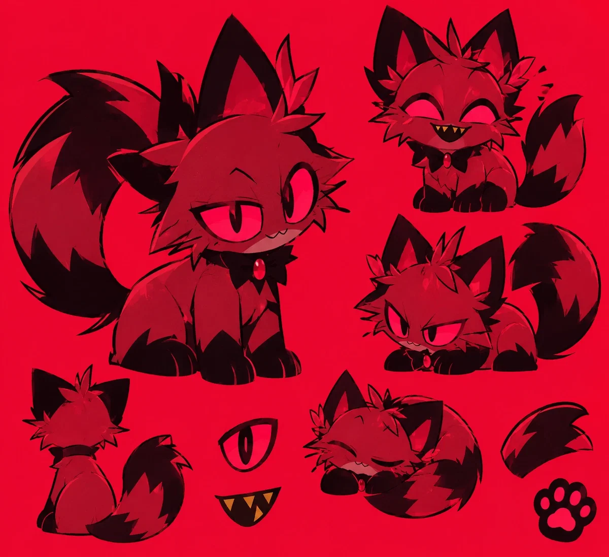 Alastor's as a cat