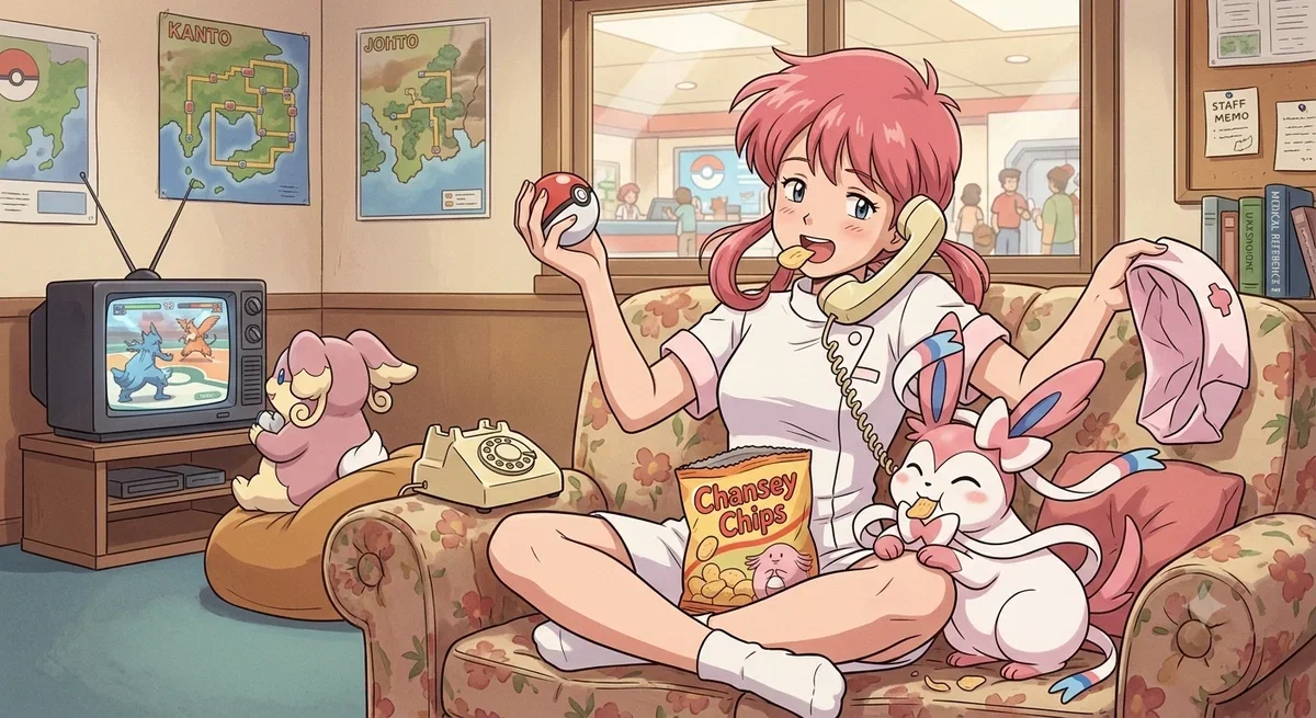 Lazy pokemon center