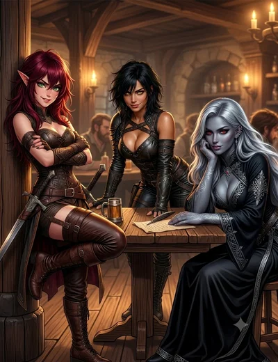 Sertseya, Roxie, Astael.