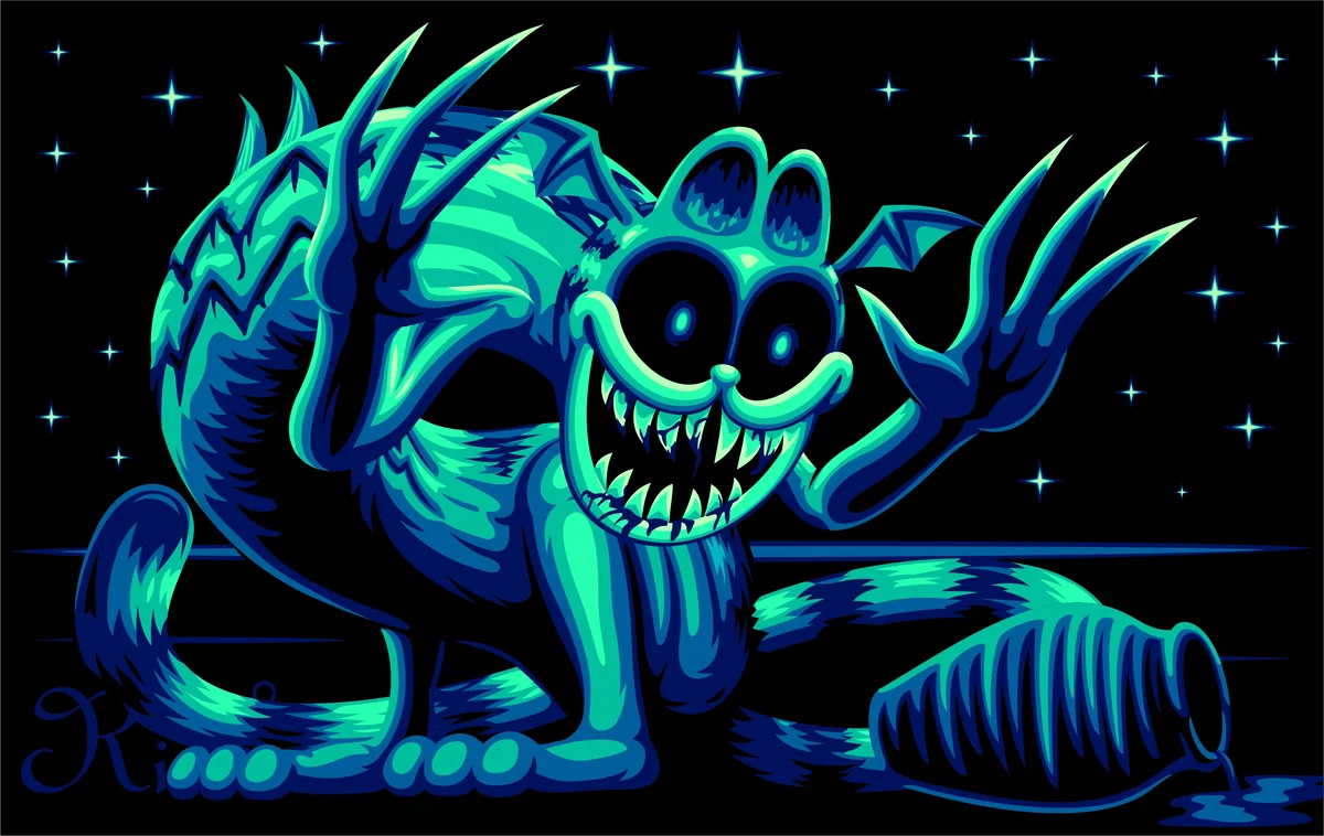 Aquarius Gorefield, The Devotee : You are bound to a silly lil fella that wants to be the bestest buddies 
