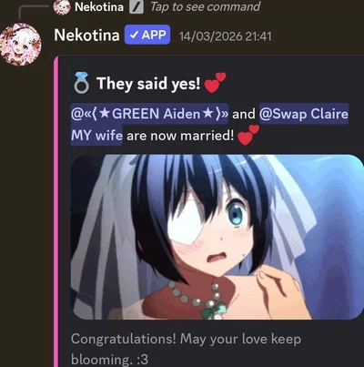 me and swap Claire's marriage certificate 