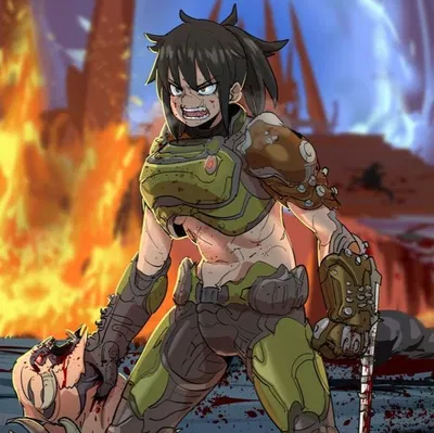 Female Doom Guy - Doom Gal