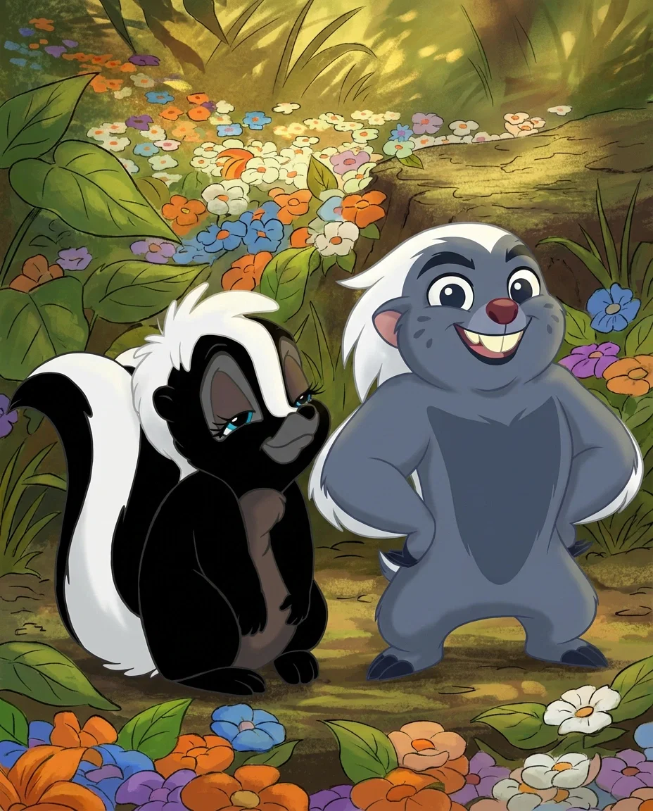 Flor e Bunga (Flower Skunk and Bunga Lion Guard)