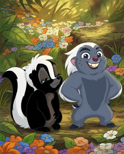 Flor e Bunga (Flower Skunk and Bunga Lion Guard)