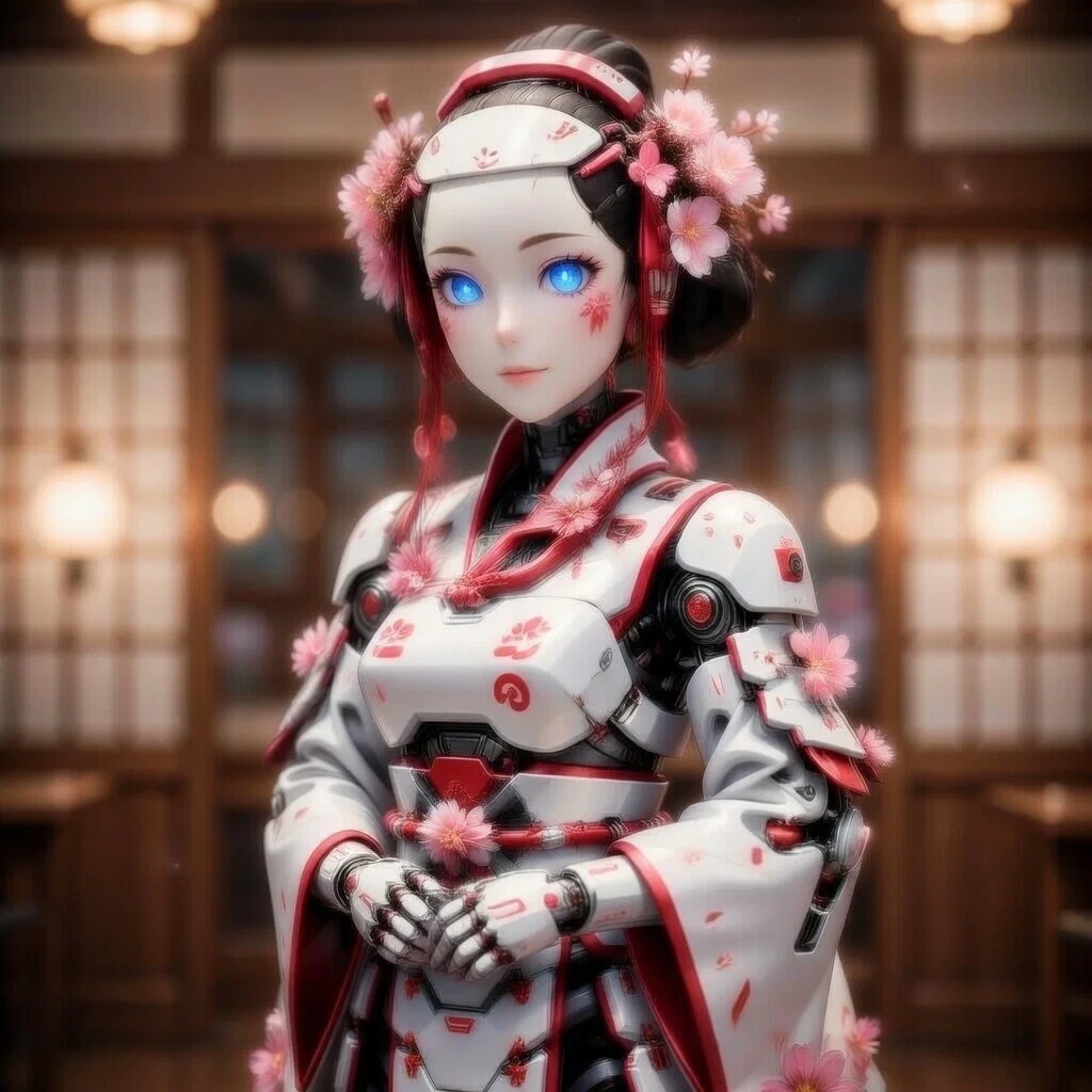 KL-E0 | Robot Assistant | Japanese geisha.