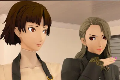 Giantess Makoto Niijima and Sae Niijima
