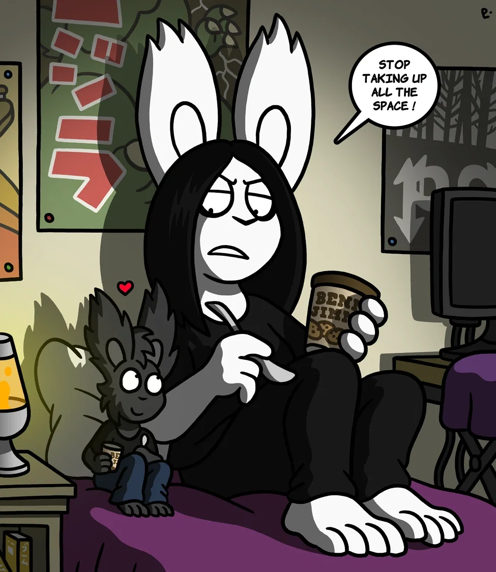 Giant goth gf