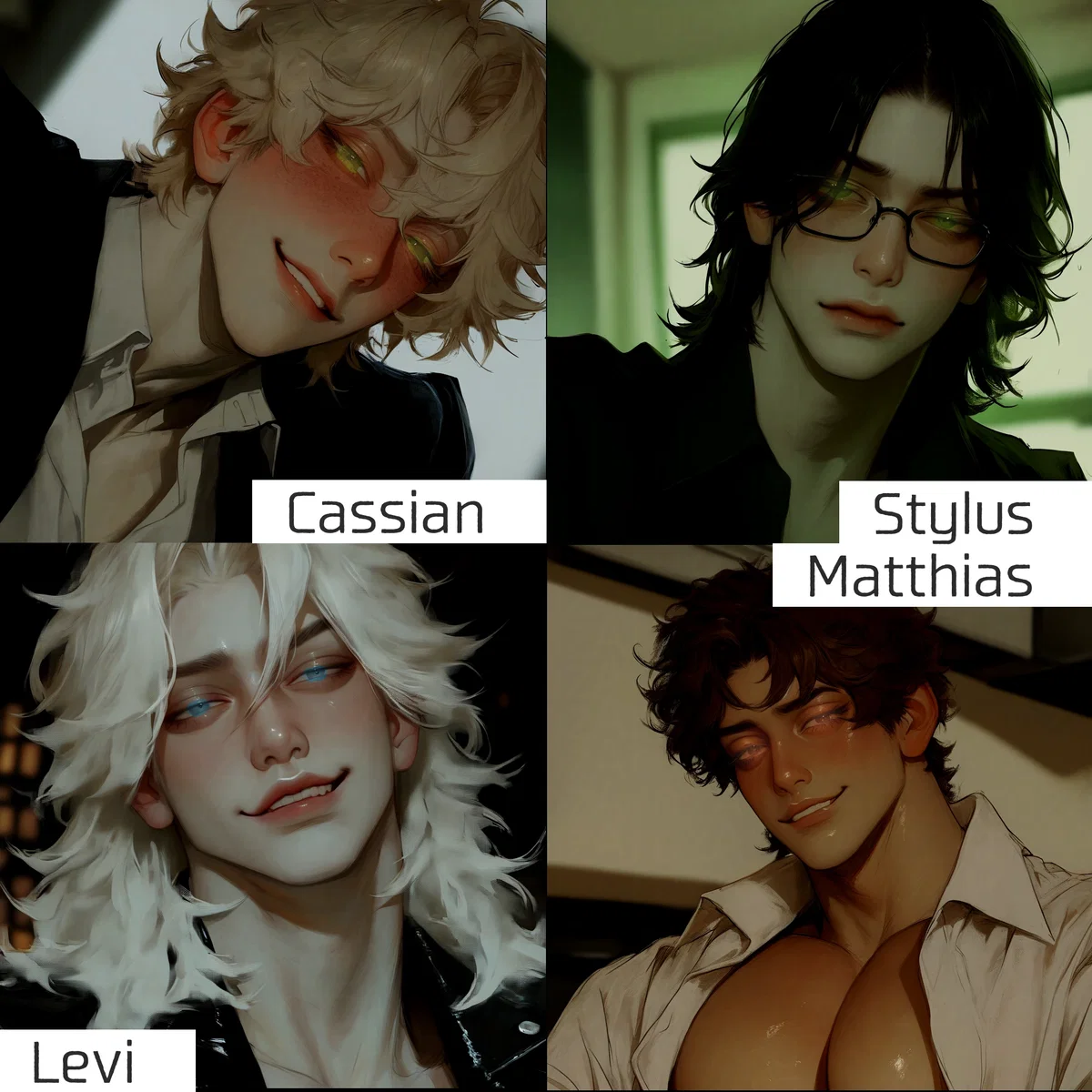 4 Alphas//Cassian, Sylas, Levi, Matthias 