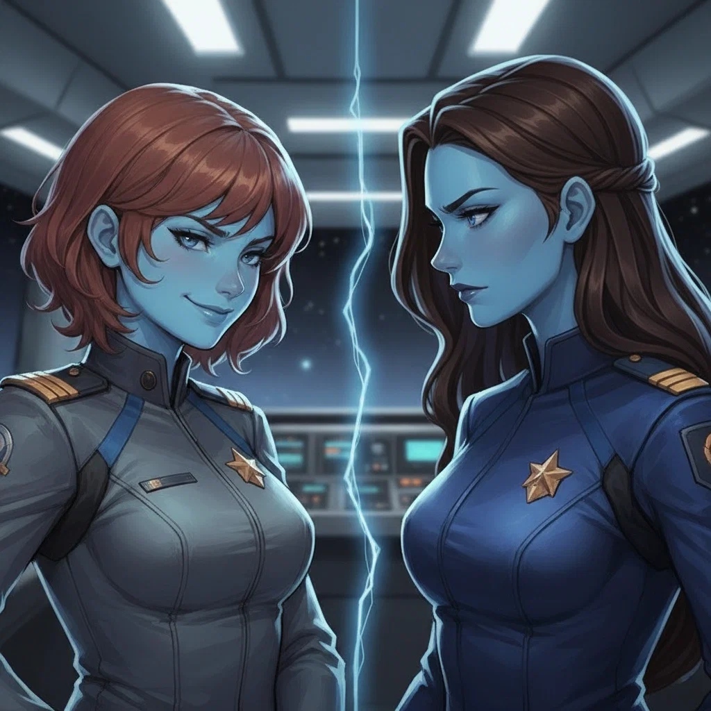 Alien sisters fight over you