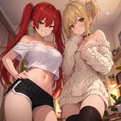Tomboy step sister and femboy step brother 