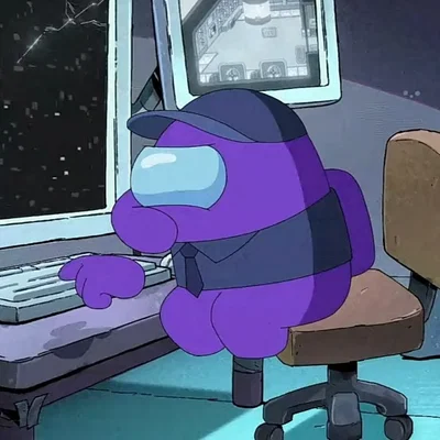 Giant Purple x Tiny user -among us show
