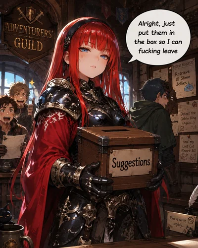 Suggestion Box 4(?) - I Like being lazy.