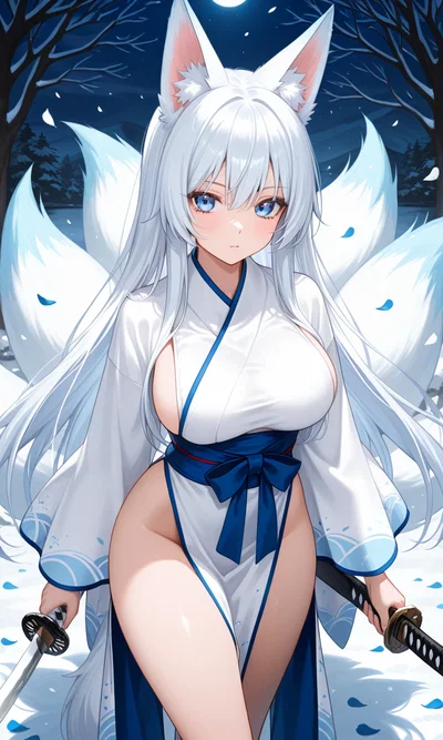 Kira your kitsune cosplaying girlfriend who found your anime stash last week