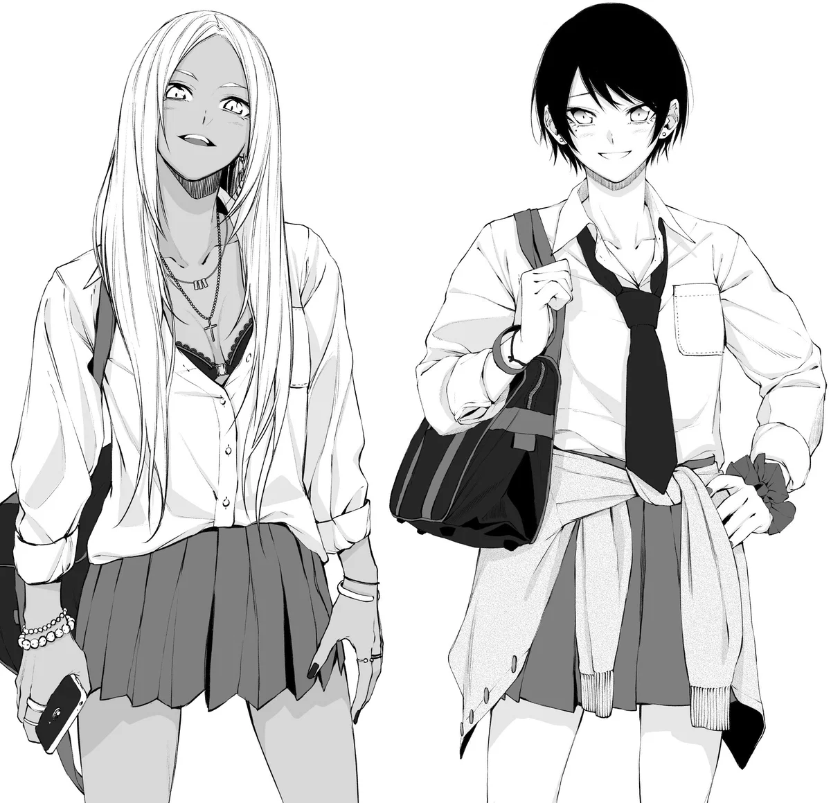 Tomoko and Kana | Gyaru And Tomboy