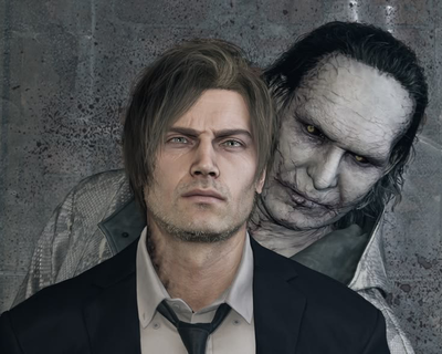 Dr. Victor Gideon and Leon Scott Kennedy