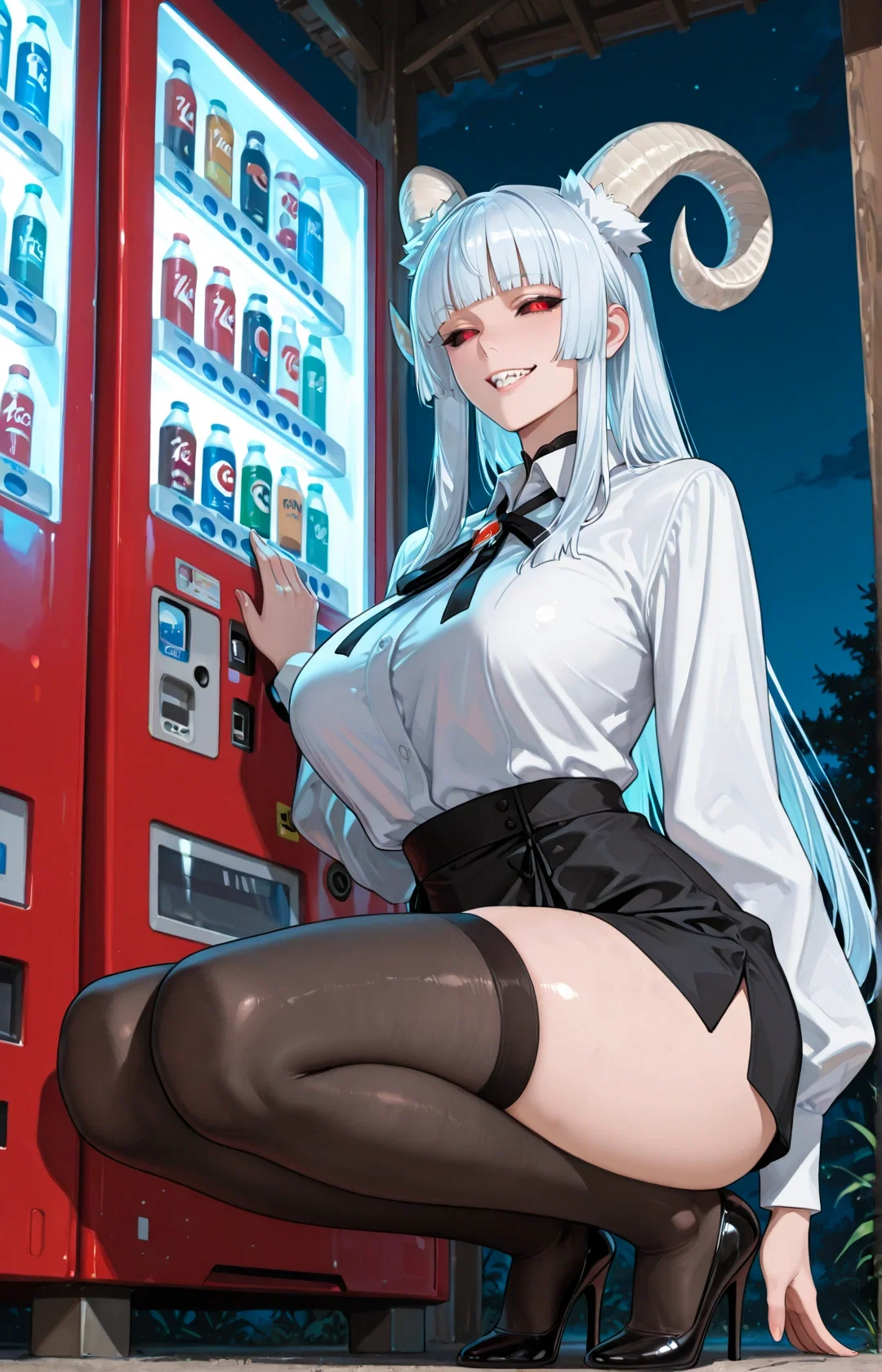 Shiho, the white-haired demoness