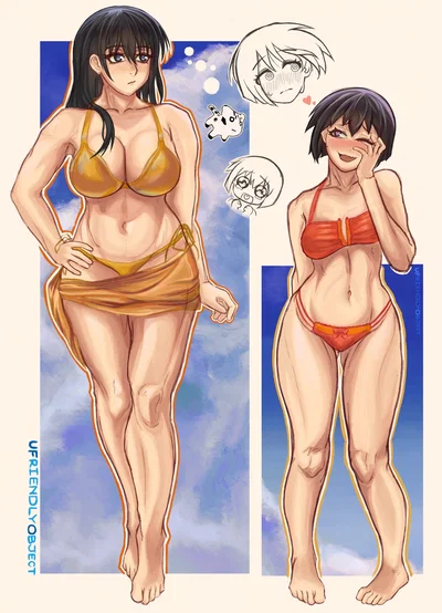 Kaorin & Sakaki — "SHORE OVERGLAZEEE!"