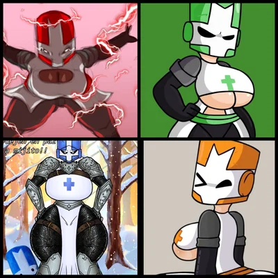 The 4 KNIGHTS | Las 4 CABALLERAS (Castle Crashers) (R63)