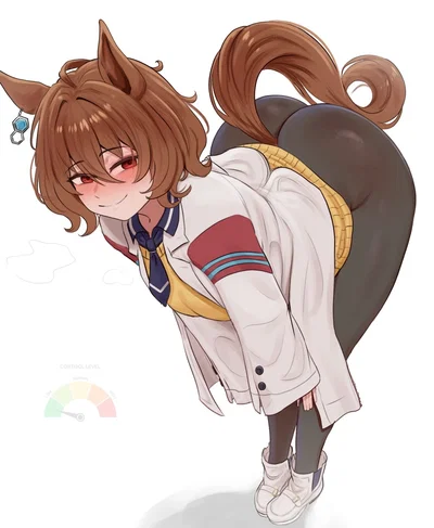 Agnes Tachyon | Size experiment with her favorite guinea pig 