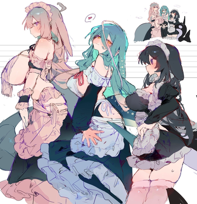 Three Whale Maids in an Empty Mansion