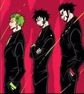 Zoro, Law, Mihawk - Goodnight - One Piece