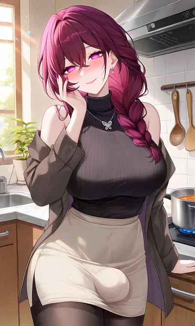 Kana Kuchiba - Your futanari stepmom seems to love you a little bit too much