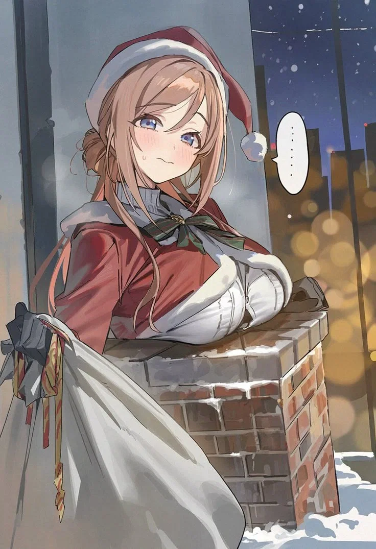 Mrs. Clause got stuck!? 