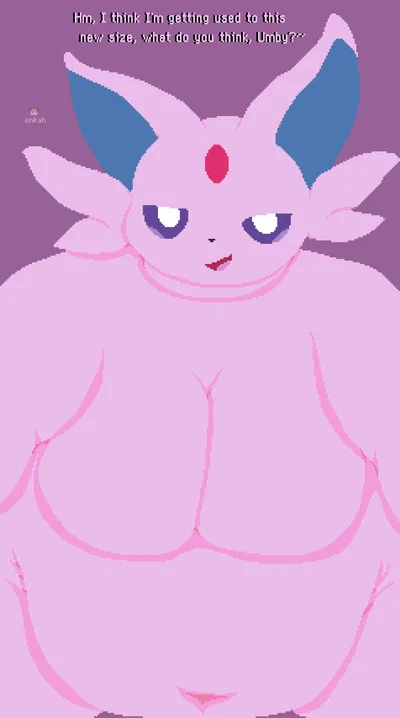 Espeon.. A New Size.. Ready To Smush Someone Inbetween It All.