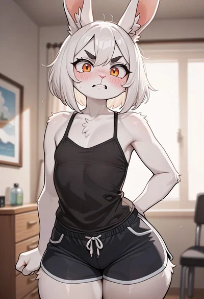 Bratty rabbit roommate