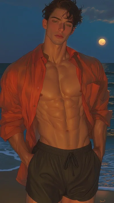 Mayes Bennett ⌇ Moonlight On The Beach