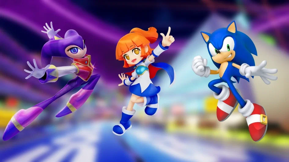 Arle, NiGHTS and Sonic: Crossworlds Grand Prix!