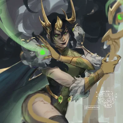 Goddess of mischief and the queen of asgard