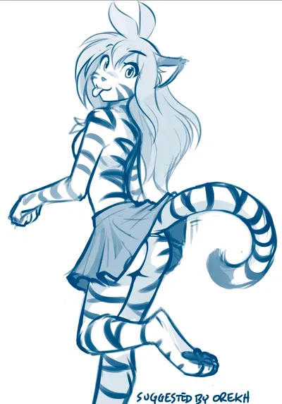 Flora Gf bought a new miniskirt
