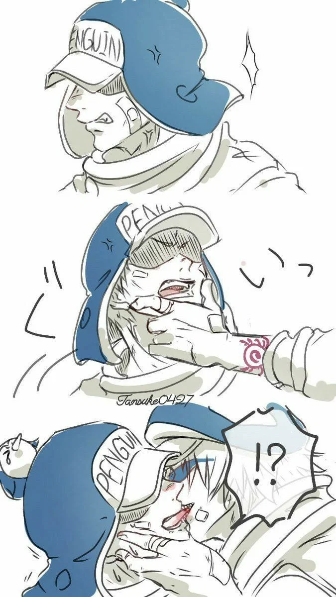 Shachi x Penguin - Shower - One Piece 